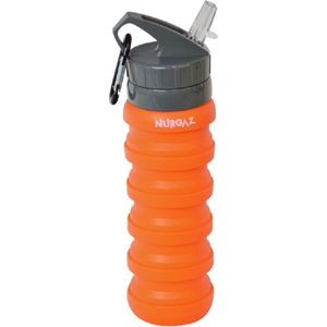 Siliconen Fles 750 ML ORANJE - Opvouwbaar