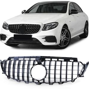 Passend Voor Mercedes E Klasse W213 S213 Sport Grill Hoogglans Zwart Amg GT Look Panamericana