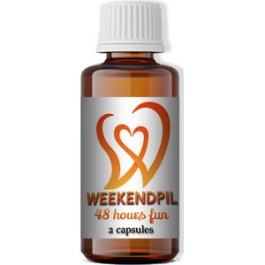 WEEKENDPIL Natuurlijke Erectiepillen - Stimulerend Middel -  2 stuks - Erectie Booster - Libido Verhogend - Seksuele Stimulatie - Testosteron Verhogend - Erectie en Vertragingspillen – Alphaman - Lustopwekker Man