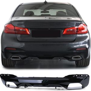 Passend Voor Bmw 5 Serie G30 G38 M Pakket Achter Spoiler Diffuser Performance Look Glans Zwart 520 530 540 550