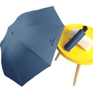UV Paraplu - Paraplu en Parasol in één - Opvouwbaar - met UV bescherming - Mini Zonneparaplu - Hand Parasol - Kleur Blauw
