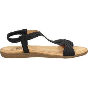 SUB55 Comfortabel Sandalen Plat - zwart - Maat 38