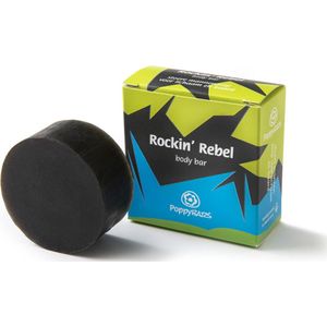 POPPYBARS Body Bar Rockin' Rebel | Baard en Body Soap Block | Shampooblok | Bodybar
