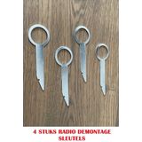 Radio Autoradio Demontage Sleutel Gereedschap Audi Ford Seat Skoda Volkswagen Tool Removal Verwijderen