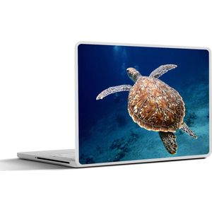 Laptop sticker - 12.3 inch - Zeeschildpad fotoprint - 30x22cm - Laptopstickers - Laptop skin - Cover