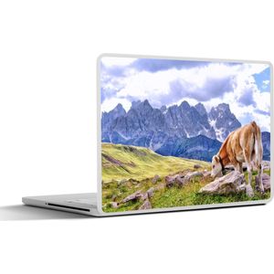 Laptop sticker - 11.6 inch - Alpen - Koe - Berg - 30x21cm - Laptopstickers - Laptop skin - Cover