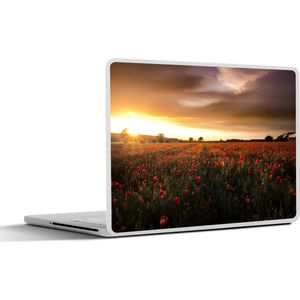 Laptop sticker - 11.6 inch - Zonsondergang over de Klaprozen in Engeland - 30x21cm - Laptopstickers - Laptop skin - Cover