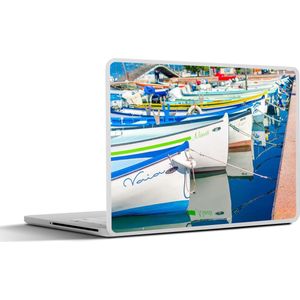 Laptop sticker - 11.6 inch - Gardameer - Boten - Steiger - 30x21cm - Laptopstickers - Laptop skin - Cover