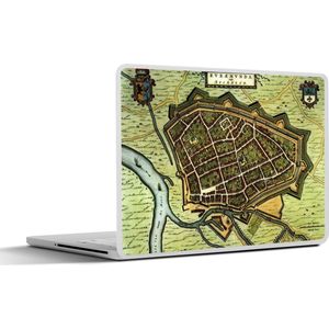 Laptop sticker - 10.1 inch - Stadskaart - Roermond - Antiek - 25x18cm - Laptopstickers - Laptop skin - Cover