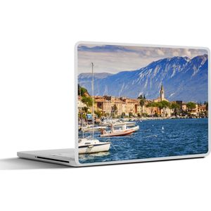 Laptop sticker - 13.3 inch - Gardameer - Boten - Bergen - 31x22,5cm - Laptopstickers - Laptop skin - Cover