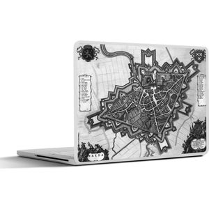 Laptop sticker - 17.3 inch - Stadskaart - Breda - Antiek - 40x30cm - Laptopstickers - Laptop skin - Cover