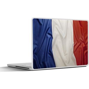 Laptop sticker - 11.6 inch - Close-up van de vlag van Frankrijk - 30x21cm - Laptopstickers - Laptop skin - Cover