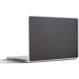 Laptop sticker - 12.3 inch - Leer - Structuur - Lederlook - Grijs - 30x22cm - Laptopstickers - Laptop skin - Cover