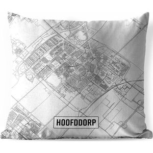 Buitenkussens - Tuin - Stadskaart Hoofddorp - 45x45 cm