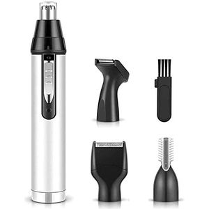 Neushaartrimmer, USB oplaadbare oor- en neushaartrimmer for mannen Professionele pijnloze neushaarverwijderaar, 4 in 1 herenverzorgingsset met elektrisch oorhaar Trimme Family essentials/693