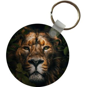 Sleutelhanger - Planten - Leeuw - Jungle - Plastic - Rond - Uitdeelcadeautjes