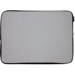 Laptophoes 14 inch 36x26 cm - Metalen structuur of achtergrond - Macbook & Laptop sleeve Metalen achtergrond met een grijze kleur - Laptop hoes met foto