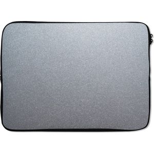 Laptophoes 13 inch 34x24 cm - Metalen structuur of achtergrond - Macbook & Laptop sleeve Metalen achtergrond van aluminium - Laptop hoes met foto
