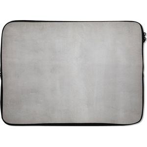Laptophoes 13 inch 34x24 cm - Beton - Macbook & Laptop sleeve Textuur van grijs beton - Laptop hoes met foto
