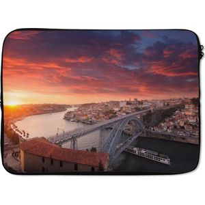 Laptophoes 13 inch 34x24 cm - Portugal - Macbook & Laptop sleeve Porto - Laptop hoes met foto