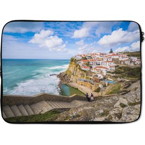 Laptophoes 14 inch 36x26 cm - Portugal - Macbook & Laptop sleeve Kust van Portugal - Laptop hoes met foto