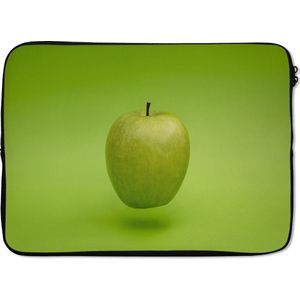 Laptophoes 13 inch 34x24 cm - Fruit - Macbook & Laptop sleeve Groene appel - Laptop hoes met foto