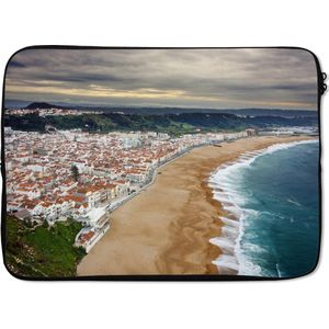 Laptophoes 14 inch 36x26 cm - Portugal - Macbook & Laptop sleeve Nazare - Laptop hoes met foto