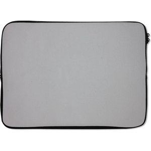 Laptophoes 13 inch 34x24 cm - Metalen structuur of achtergrond - Macbook & Laptop sleeve Metalen achtergrond met een grijze kleur - Laptop hoes met foto