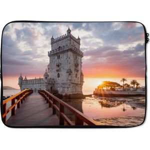 Laptophoes 13 inch 34x24 cm - Portugal - Macbook & Laptop sleeve Zonsopgang in Portugal - Laptop hoes met foto