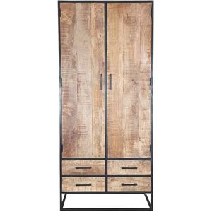 Mangohouten Kabinet Kast San Antonio 90 cm Mahom - Denver - Industrieel - Mangohout Online