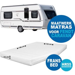 Matras Fransbed Hr 55 MAATWERK Fendt caravan dikte 16 cm