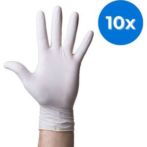 Romed latex handschoenen poedervrij - Set van 10 doosjes M Romed