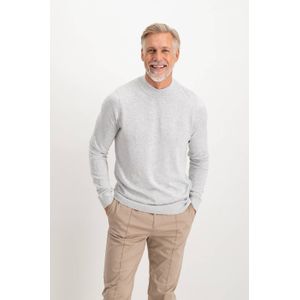 Saint Steve - Benfijn - Gebreide Trui - Lichtgrijs - Katoen