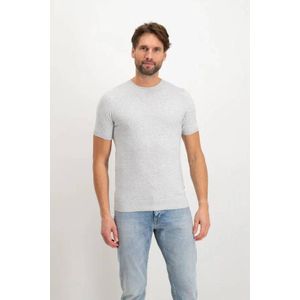 Saint Steve - Gebreid T-shirt - Wit Melange