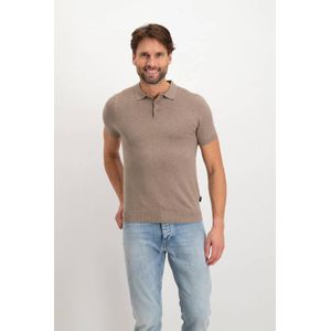 Saint Steve - CHRIS - Polo - Bruin - Katoen - Korte Mouwen