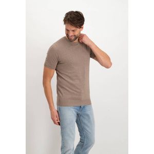 Saint Steve - Gebreid T-shirt - Taupe Melange