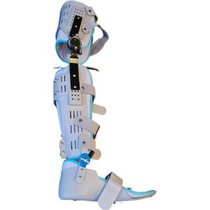 Enkel brace, kniebrace, knie spalk, voet brace, exoskeleton, knie braces, knee brace, knie steun, braces, knie beugels, knie braces Rechter kant.