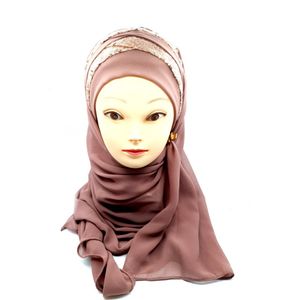 Luxe roze hoofddoek, mooie hijab, instant hijab, sjaal.