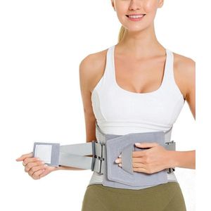 Brace, rugversterking, Riem, Ruggordel, rugbrace, rugbrace, riem, orthopedische brace, rug ondersteunen, grijze riem maat xxl.