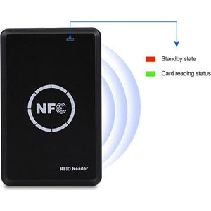 NFC World - RFID Duplicator - RFID Kaartlezer - RFID Reader - RFID-lezer - USB RFID-lezer - Mifare Classic 1K - Zwart