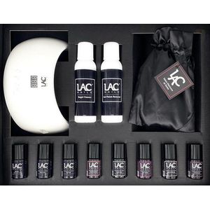 LAC Nails® Gellak starterspakket Spring Mood - Complete Salon Manicure at Home - Incl. 5 gel nagellak kleuren - GRATIS manicure handdoek