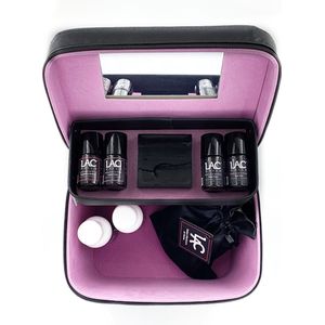 LAC Nails® Beautycase - Toilettas Zwart voor gel nagellak en make up - Ideaal om mee te nemen