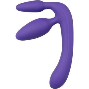 You2Toys - Drie Dubbele Voorbind Dildo - Paars - Vrouw - Speeltjes - Strapon - voorbinddildo - Dildo - Vibrator - Penis - Buttplug - Sexy - Tril ei - Erotische - Man - Dames