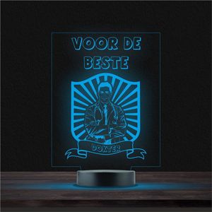 Led Lamp Met Gravering - RGB 7 Kleuren - Voor De Beste Dokter