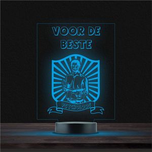 Led Lamp Met Gravering - RGB 7 Kleuren - Voor De Beste Psycholoog