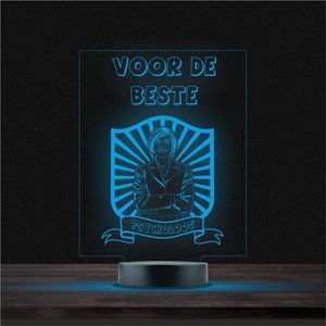 Led Lamp Met Gravering - RGB 7 Kleuren - Voor De Beste Psycholoog