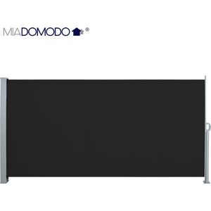Miadomodo Windscherm Uittrekbaar – Windscherm - Windscherm oprolbaar - 180 X 300 cm – Zwart
