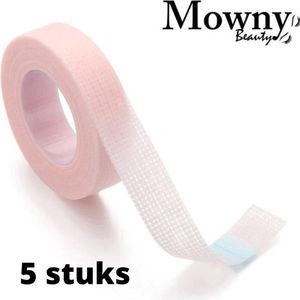 Mowny beauty - 5 stuks Wimpertape - Wimperextensions - Wimper tape - Beautytape - Medische tape - Wimper tool - Hyperallergeen - Huidvriendelijk - Tape