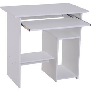 Compact Bureau - Schrijftafel - Computerbureau - Bureautafel - 80 x 45 x 75 cm - Wit