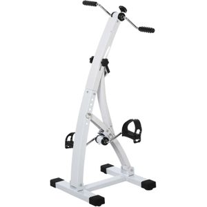 Hometrainer Senioren - Fietstrainer - Fitness - Wit - 41 X 50 X 96 cm